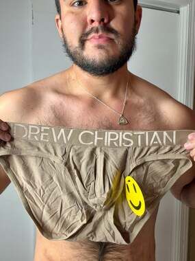 Andrew Christian Happy Modal Brief in Brown Size Large